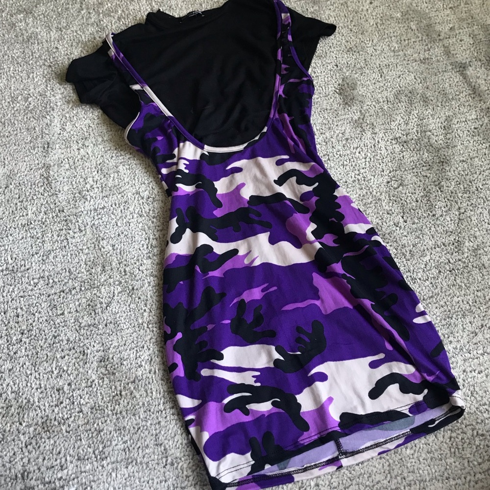 Overall Camo Mini Dress Set